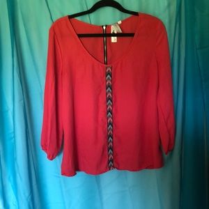 ☀️Hot pink Society Girl blouse